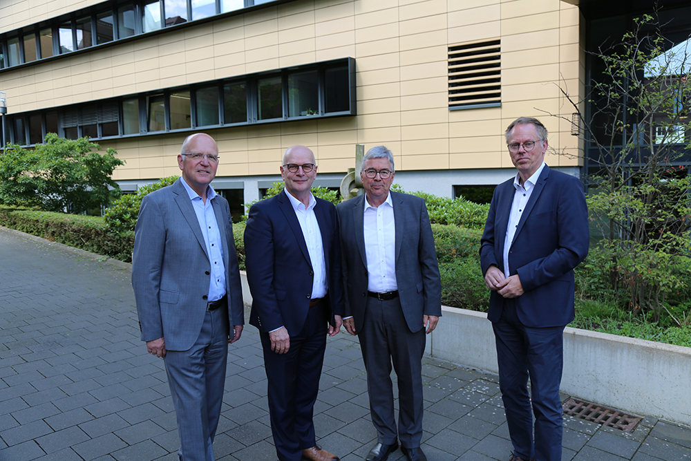 v.l.: Karl Werring, Hubertus Beringmeier, Friedrich Steinmann, Friedrich Becker - Foto: Katharina Rübsam